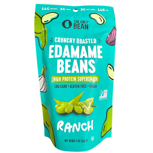 Crunchy Roasted Edamame Bean Snack, Ranch - 4oz
