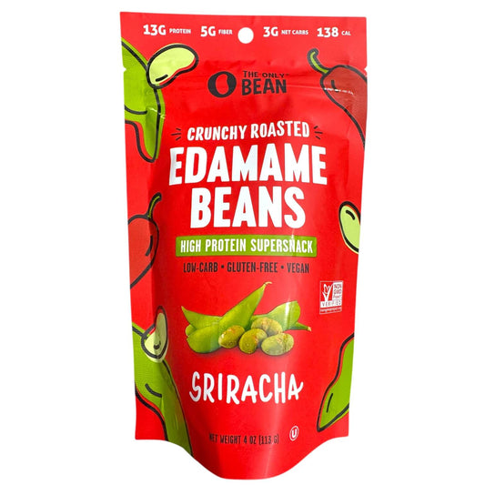 Crunchy Roasted Edamame Bean Snack, Sriracha - 4oz