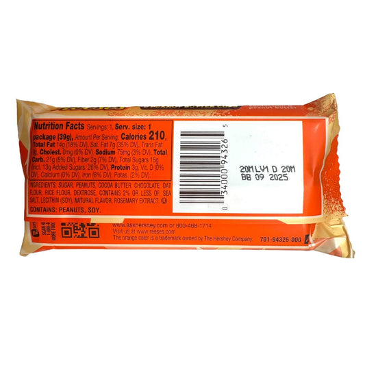 Reese's Plant Based Oat Chocolate Confection Peanut Butter Cups Candy, Pack 1.4 oz