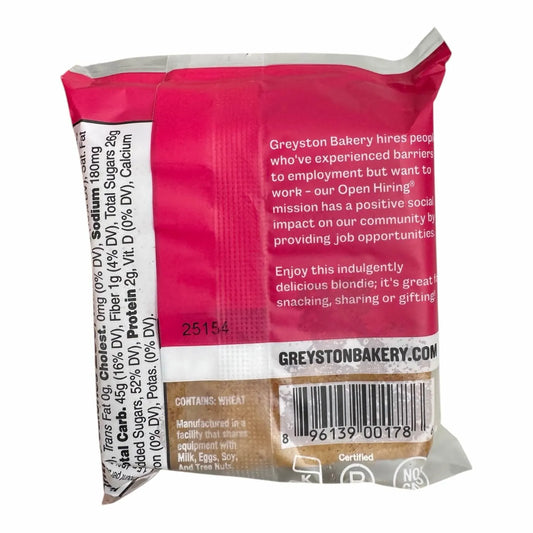 Greystone Bakery Vegan Cinnamon Roll Blondie - 2.5 OZ