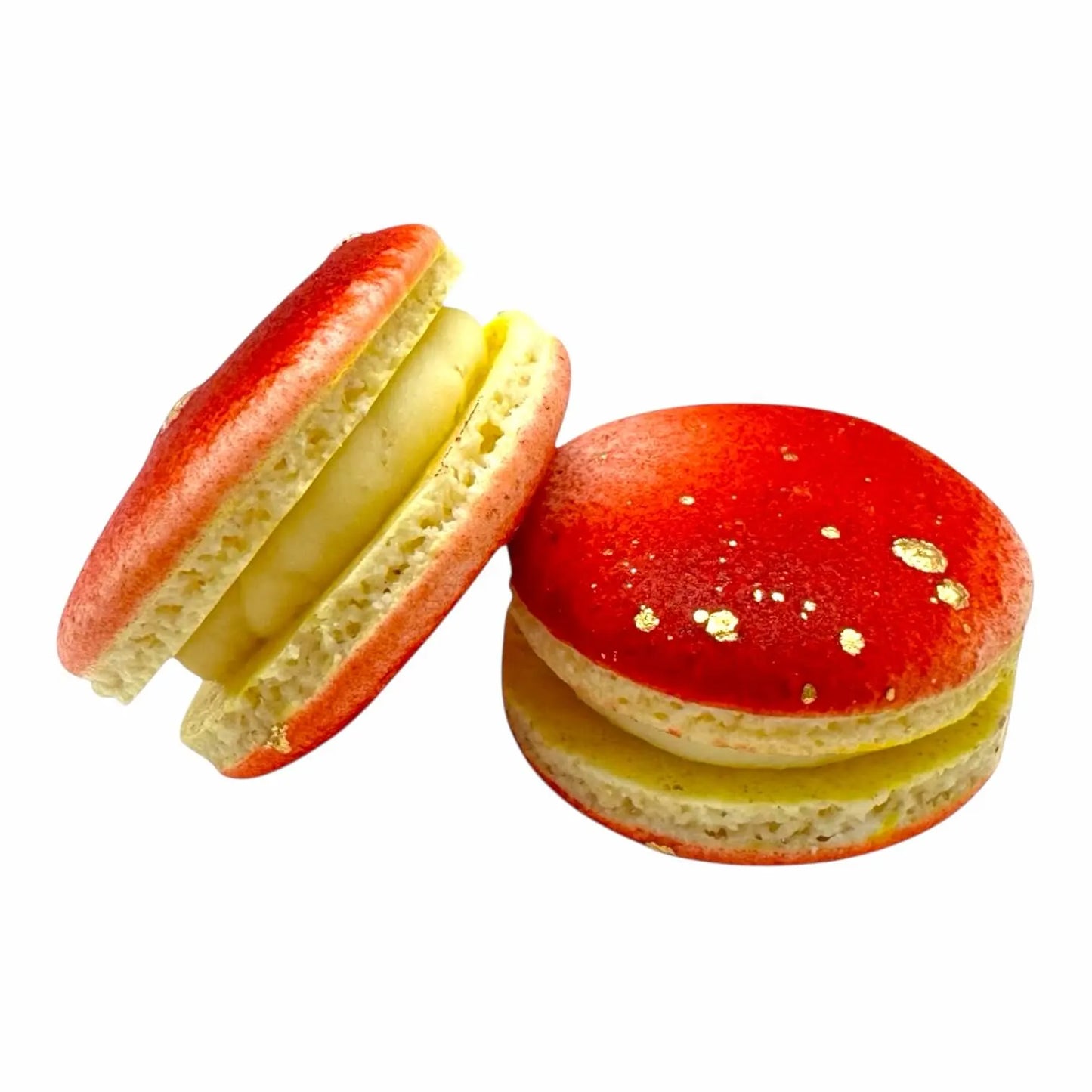 Rambutan Pineapple Vegan Macarons - Set of 2