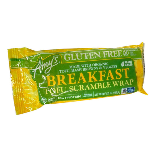 Amy’s Gluten Free Vegan Tofu Scramble Frozen Breakfast Wrap – 5.5 oz