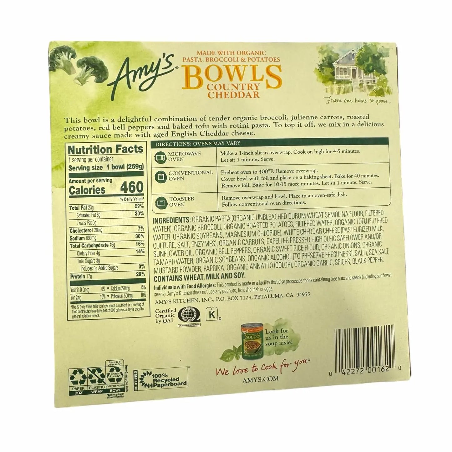 Amy's Country Cheddar Bowl - 9.5 Oz