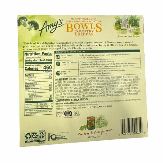 Amy's Country Cheddar Bowl - 9.5 Oz