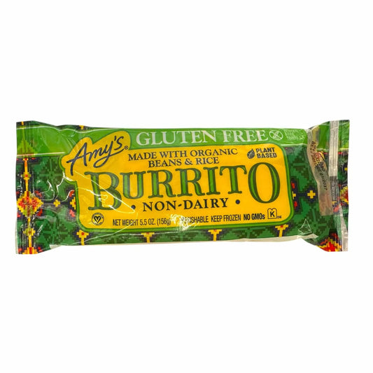 Amy’s Gluten Free Organic Bean & Rice Burrito – 5.5 oz
