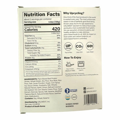 UNLIMEAT Plant-Based Korean BBQ Bulgogi – 9.6 oz