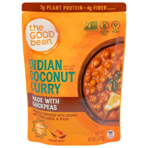 The Good Bean Chickpeas, Indian Coconut Curry, Medium Spicy