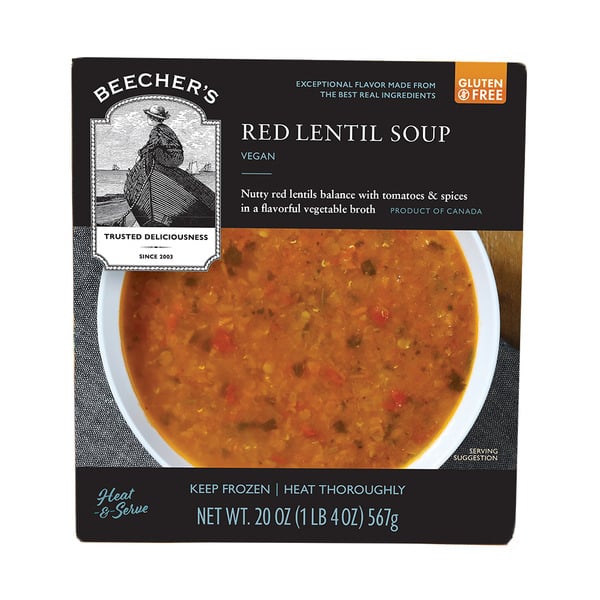 Beecher's Red Lentil Vegan Frozen Soup